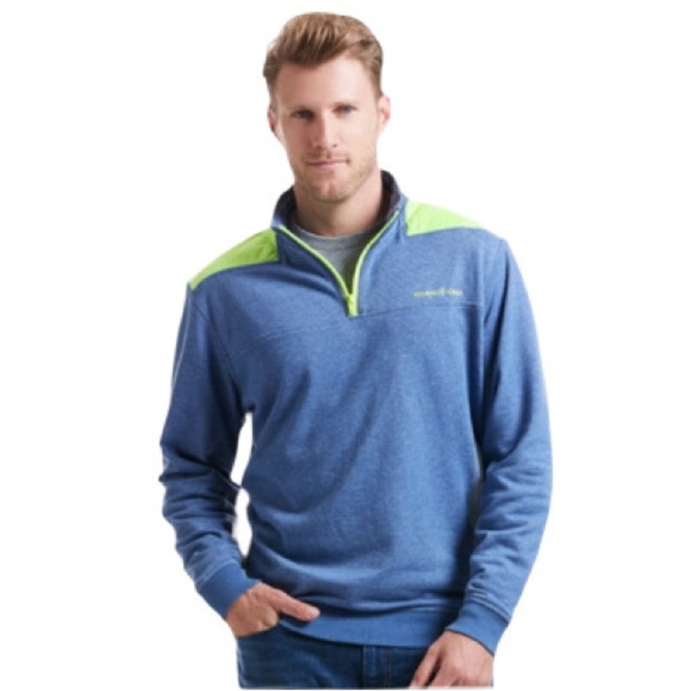 Vineyard Vines Navy Sailing Shep 1/4 Zip Pullover Size XS Performance Fleece Top